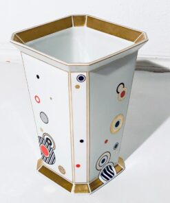 Large White Feraud Porcelain Vase Passion Goebel