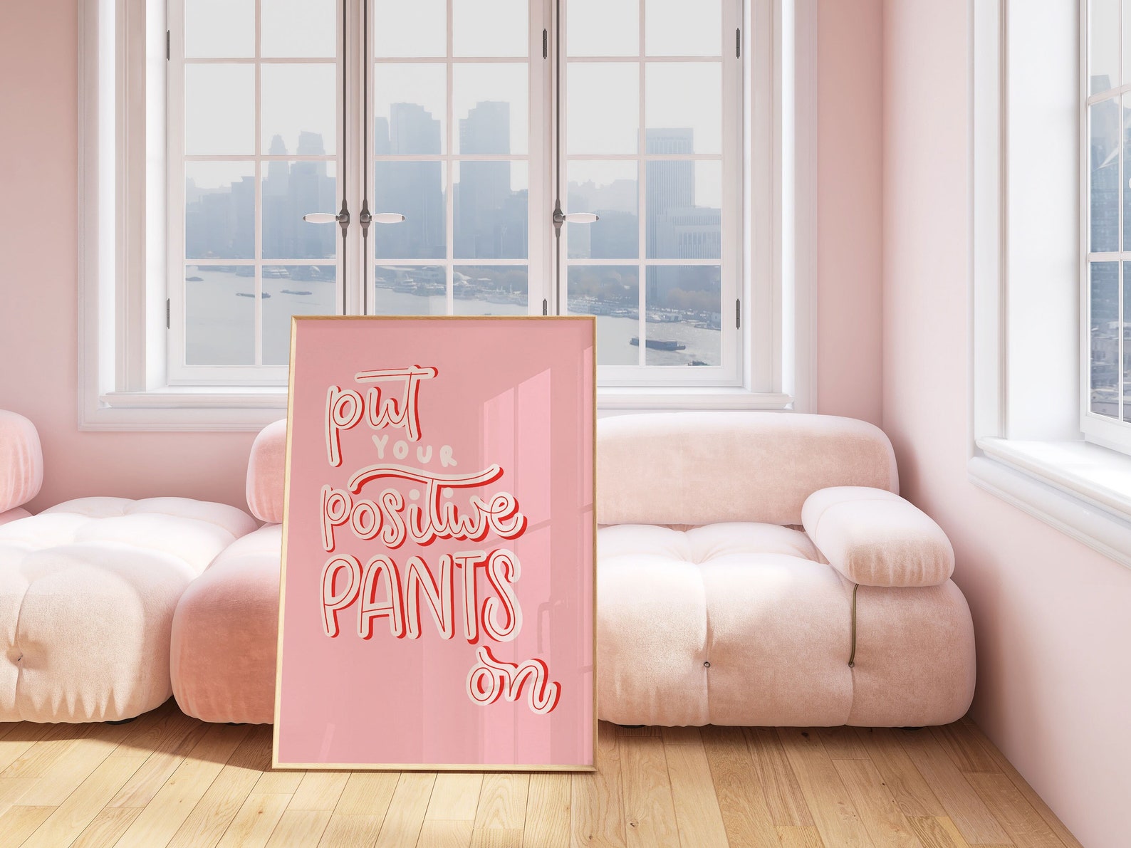 Pink Positive Quote Print Design | Wall Art | Home Decor