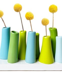 Pooley Unique Ceramic Bud Vase for Flowers