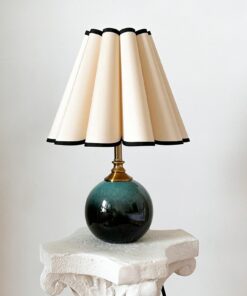Green Glaze Ceramic Tall Table Lamp 110-250V