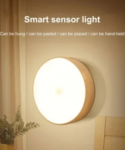 8LED Motion Sensor Night Light, USB Rechargeable Human Body Induction Lamp for Bedroom Bedside Cabinet