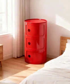 Round Storage Multi-cabinet Color Multi-layer Small Cabinet Snack Cabinet Bedroom Room Locker Bedside Table Living Room Cabinets