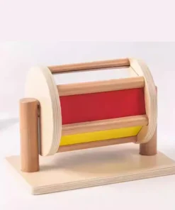 Montessori Teaching Aids, Spning Drum Rotating Rainbow, Baby Intelligence, Baby Children's Toys, Early Education Montessori Toy