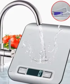 Digital Kitchen Scale LED Display 5kg/1g Stainless Steel Panel Electronic Scales Home Jewelry Food Snacks Weighing Baking Tools